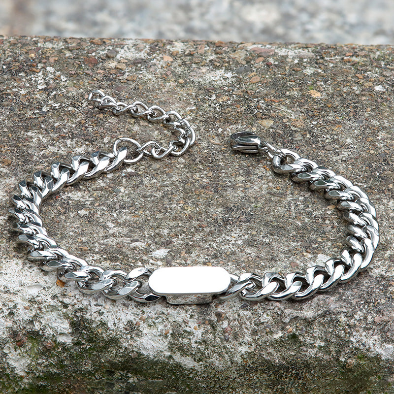 CUBAN CLASSIC STAINLESS STEEL BRACELET