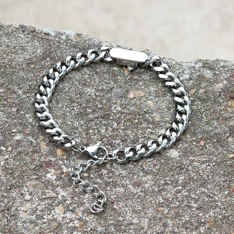 CUBAN CLASSIC STAINLESS STEEL BRACELET