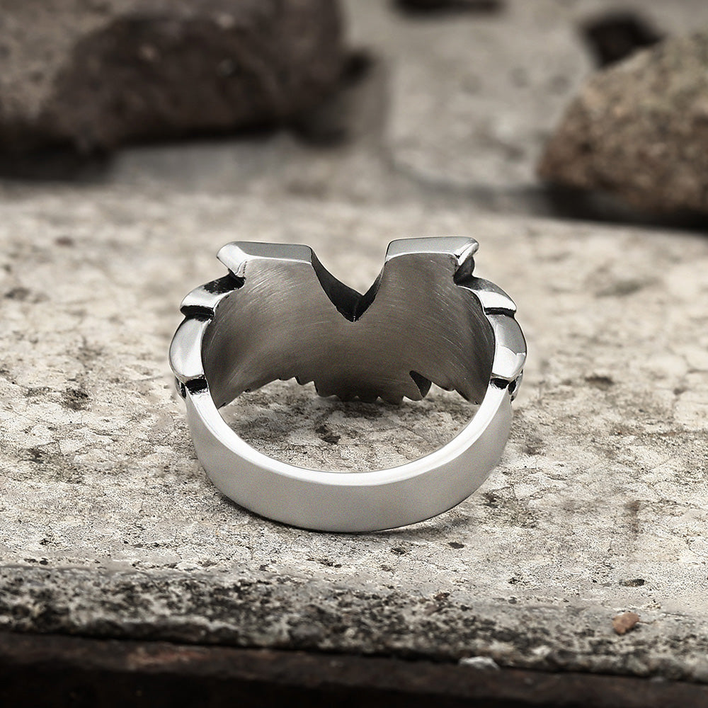 ANGEL WING STAINLESS STEEL RING