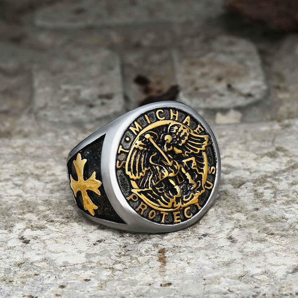 PROTECTOR ANGEL TEMPLAR KNIGHT RING