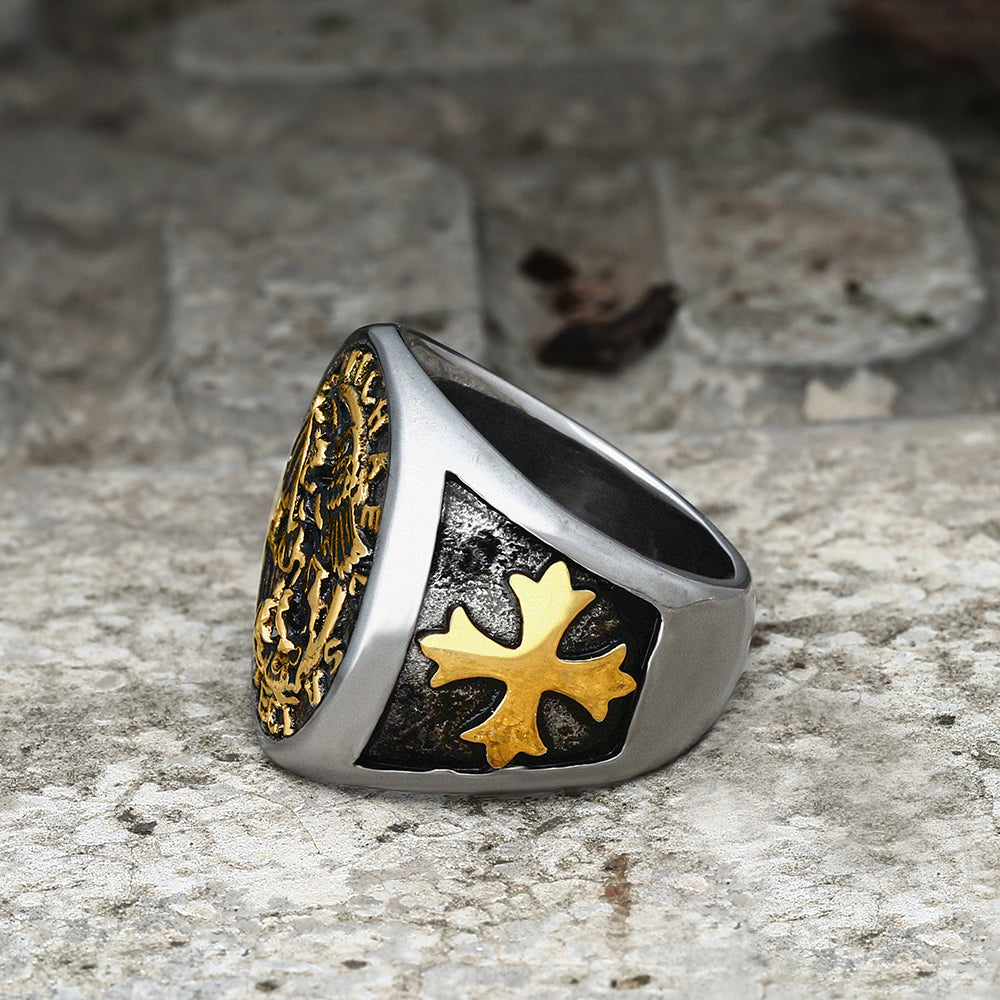 PROTECTOR ANGEL TEMPLAR KNIGHT RING