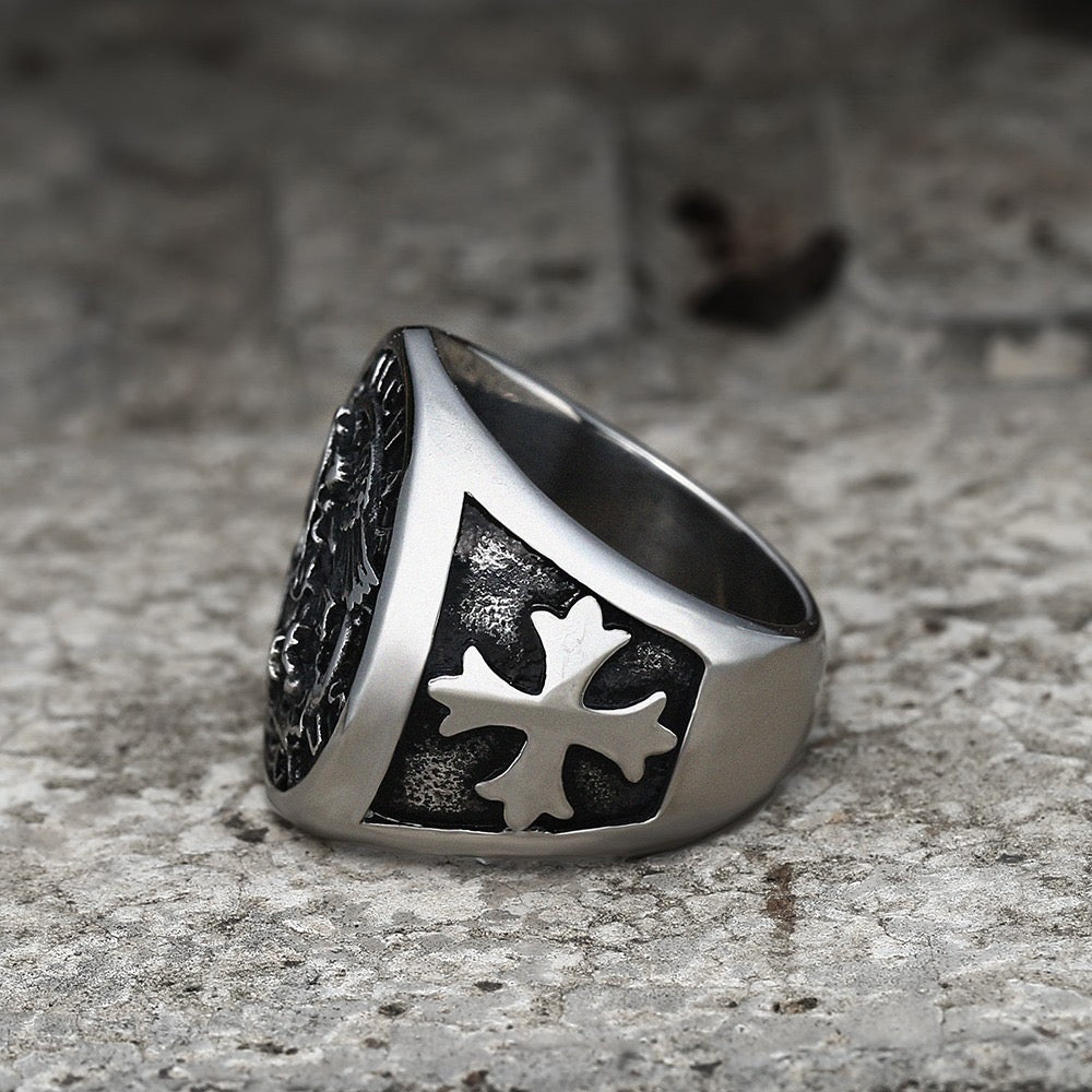 GUARDIAN ANGEL TEMPLAR KNIGHT RING