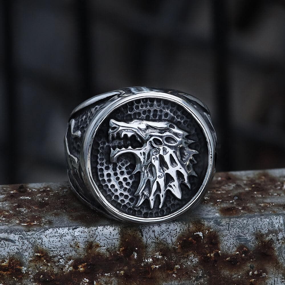DIREWOLF STAINLESS STEEL RING